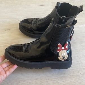 Girls Black Disney Mini And Mickey Boots